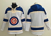 Chicago Cubs Blank White Sawyer Hooded Sweatshirt Baseball Hoodie,baseball caps,new era cap wholesale,wholesale hats
